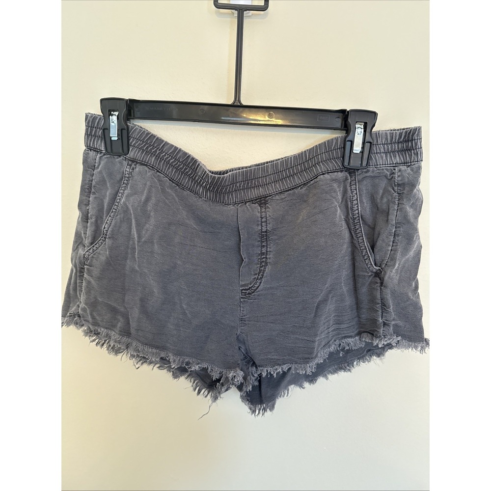 Aerie Grey Lightweight Elastic Waist Pull On Shorts Pockets Size XSmall